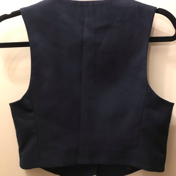 Zara Tailored Navy Blue Vest - Picture 3 of 3